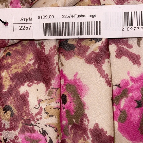 🌹NWT:Samuel Dong Floral Pink Maxi Skirt - Picture 9 of 10